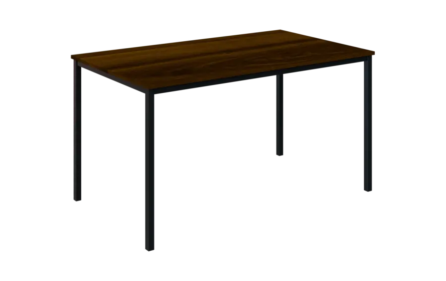 JPT 140 Jídelní stůl 1394 x 800 mm, deska ořech královský / podnož černá